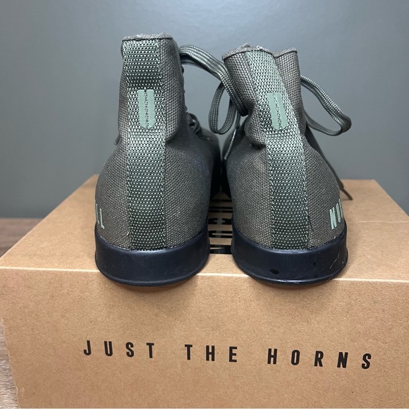 NOBULL Canvas Trainer High Olive Green Black Men’s 7 / Women’s 8.5 - Picture 5 of 8